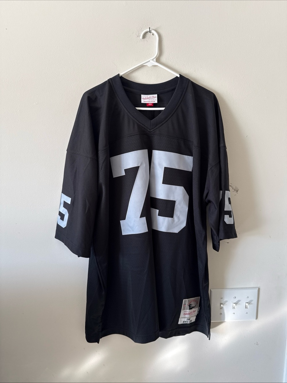 Men’s Mitchell & Ness HOWIE LONG #75 LA Raiders 1988 NFL Jersey Sz 52 - RARE